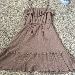 Size small mocha dress from Altar’d state.